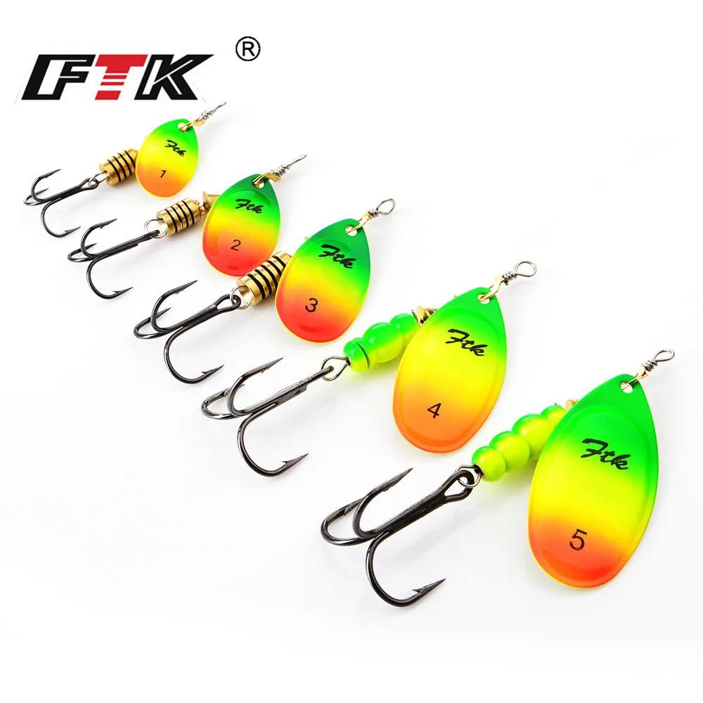 FTK-SEÑUELOS giratorios de Metal para pesca, cebo Artificial, Wobbler, 4g/7g/12g1 8g/28g, Isca - imagen 3