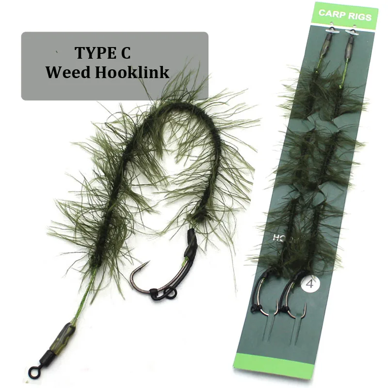 Aparejos de Pesca de carpa, accesorios de equipo de Pesca, tamaño del anzuelo de Pesca 2 #4 #6 #8, 2 uds. - imagen 4