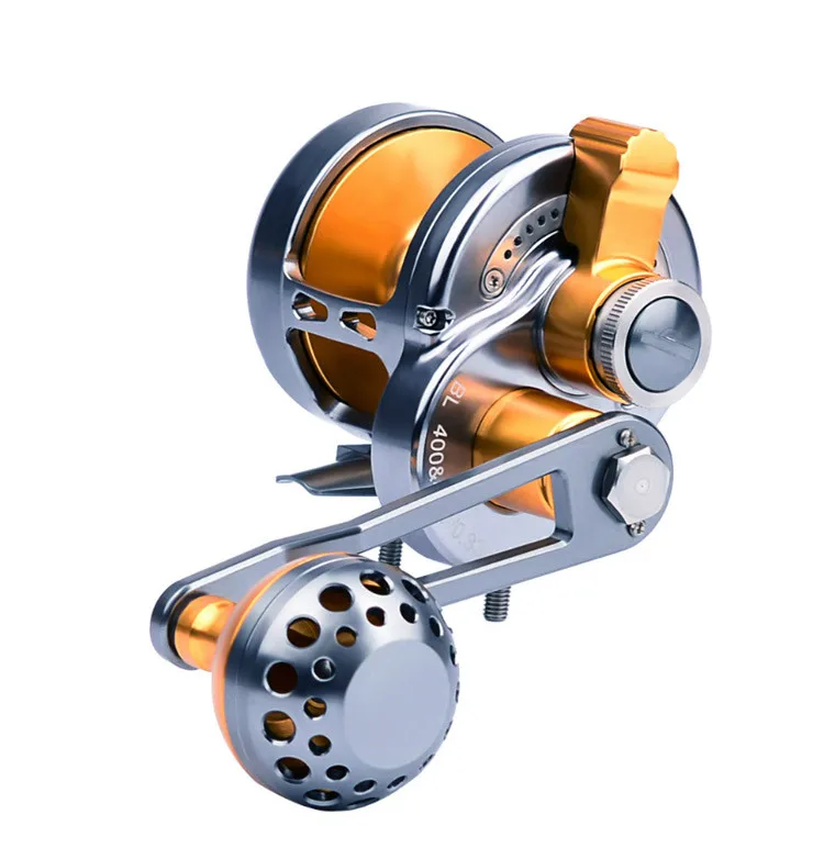 un carrete de pesca de alto rendimiento diseñado para precisión y durabilidad