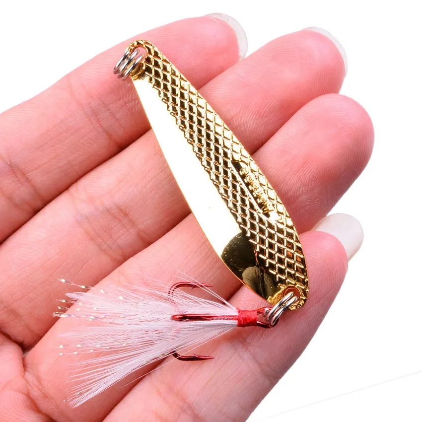 Señuelos de Pesca de Metal para trucha, cebos duros artificiales, wobbler, VIB, lentejuelas, aparejos de pesca de carpa, 1 unidad - imagen 2