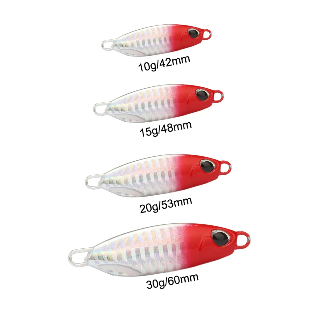 Señuelo de pesca Artificial, anzuelo de Metal fundido de 1 piezas, 10g/15g/20g/30g, para pesca de lubina - imagen 4