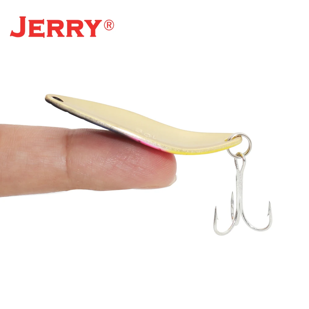 Jerry Armor-SEÑUELOS duros de Metal para pesca, Wobblers artificiales para Trolling, Jigging, trucha, lubina, Lucio con gancho triple - imagen 5