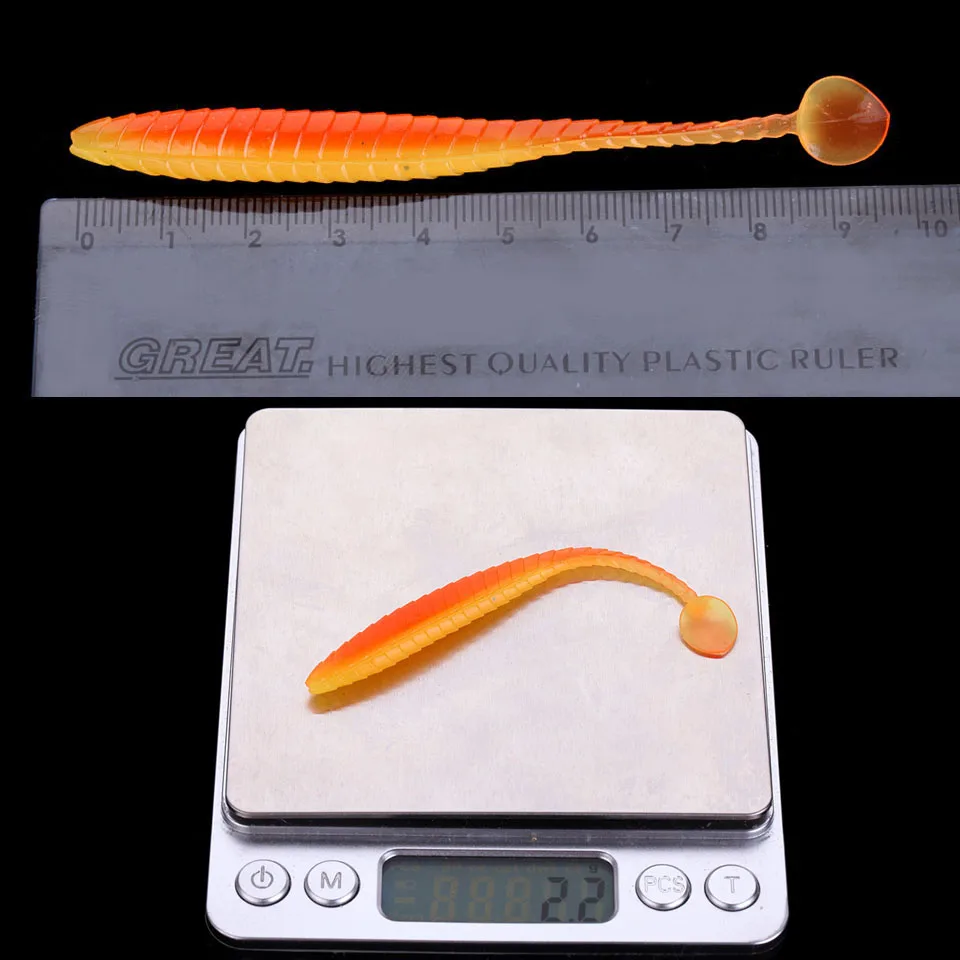 WALK FISH-Señuelos de Pesca de silicona, cebo suave, sábalo Ripple Shad, 1,3g, 2,2g, 3,3g, señuelos artificiales, señuelo de Pesca de trucha - imagen 3