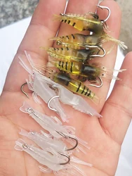 Shone Camarón artificial – Señuelo de vinilo para pesca