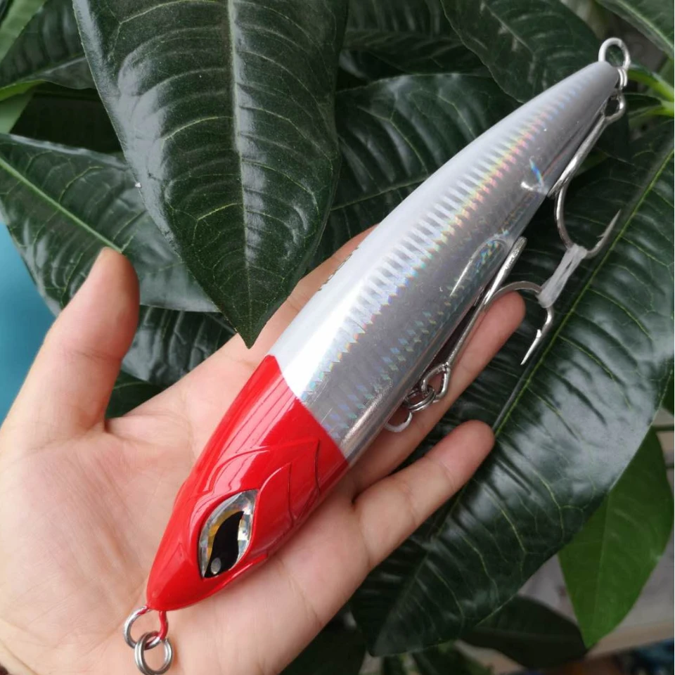 NOEBY-señuelo de pesca artificial, cebo con ojos 3D para curricán, 58g/16cm, 86g/19cm, lote de 3 unidades, 9494 - imagen 3