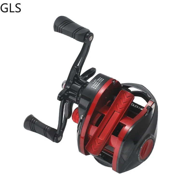 Carrete de Baitcasting para pesca de carpa, accesorio de alta velocidad con freno magnético, arrastre máximo de 8KG, 7,2: 1 17 + 1BB - imagen 4