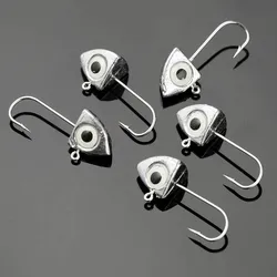 JOHNCOO Jig Head 3D luminoso para lubina y carpa