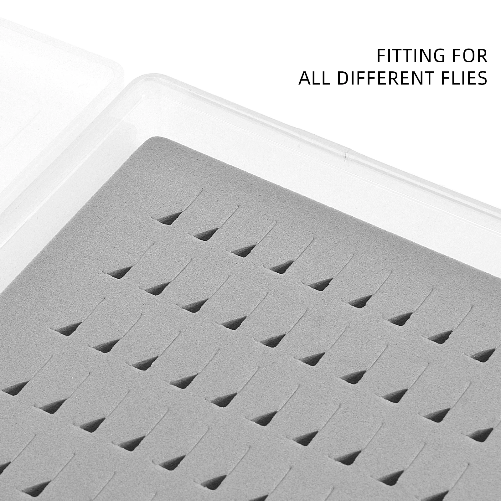 Caja de pesca de colección Extra grande SF A4 A5, caja de pesca con mosca transparente, cajas de aparejos de anzuelo de competición de pesca de espuma con hendidura de gran capacidad - imagen 5