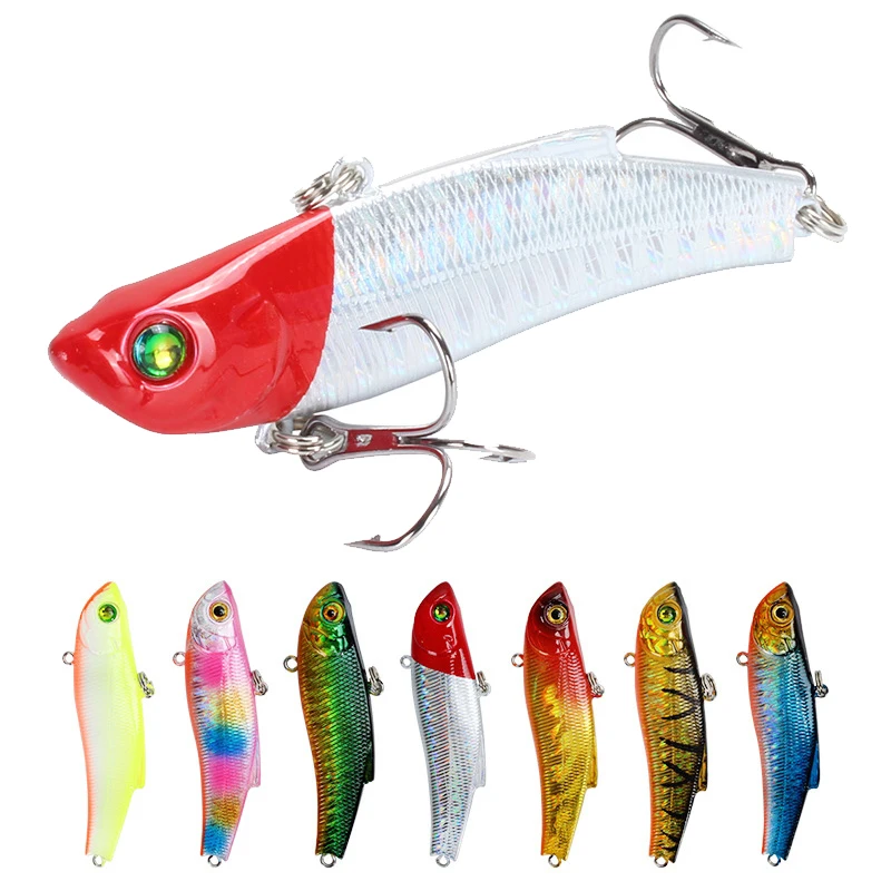 Señuelo de pesca de plomo, cebo Artificial Crankbait, Wobbler, VIB, 70mm, 18ghard, pesca en el mar de invierno, cebo giratorio para buceo de lubina, 1 unidad - imagen 2