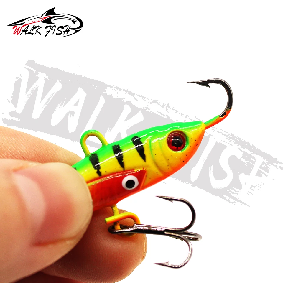 WALK FISH-señuelo para pesca en hielo, 1 Uds., 10,5g, 6cm, equilibrador para pesca de invierno, cebo artificial, plantilla de plomo, señuelo de pesca de carpa dura - imagen 4