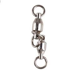 Accesorios de Pesca en el mar, rodamiento de bolas giratorio de cobre y acero inoxidable, conector giratorio para padres e hijos, artículos de Pesca para barco, 20 piezas