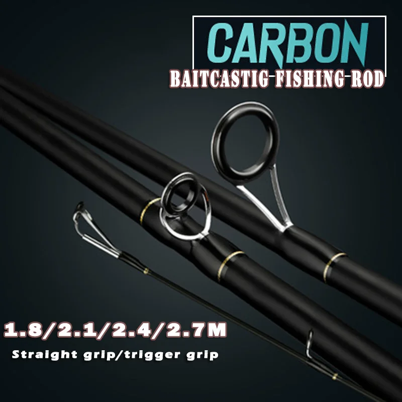 Jigging-caña de pescar ultraligera de carbono, 1,8 m, 2,1 m, 2,4 m, 4-35g, 24T