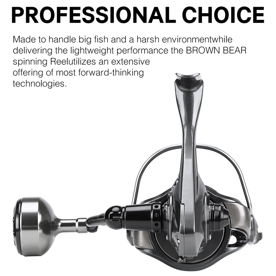 TSURINOYA 8-20Kg Drag Sea Trolling Jigging Spining Carrete de pesca Oso marrón Bobina de metal de agua salada para peces de caza mayor Envío gratis - imagen 5