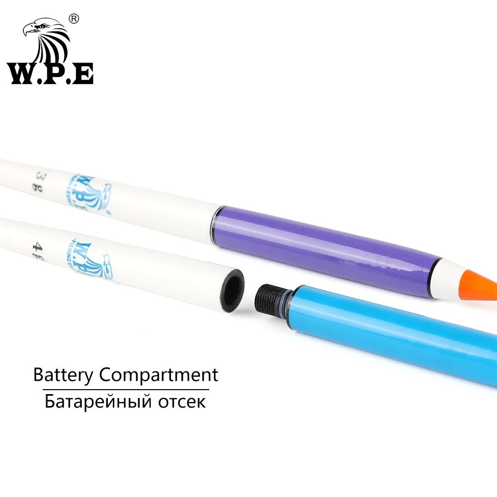 W.P.E-flotador de pesca nocturno inteligente con luz LED, 1 unidad, 2g-4g, 34-38cm - imagen 3