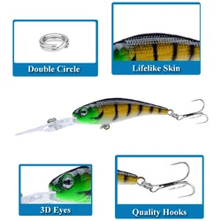 Crankbait pececillo hundimiento lento 10cm 8g