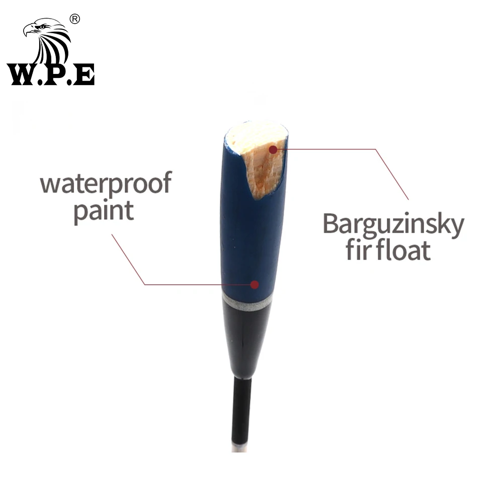 W.P.E marca 5 unids/lote flotador de pesca Barguzinsky flotadores de abeto tamaño 2-6g para boya de pesca de carpa flotadores de luz de pesca Bobber Multicolor - imagen 2