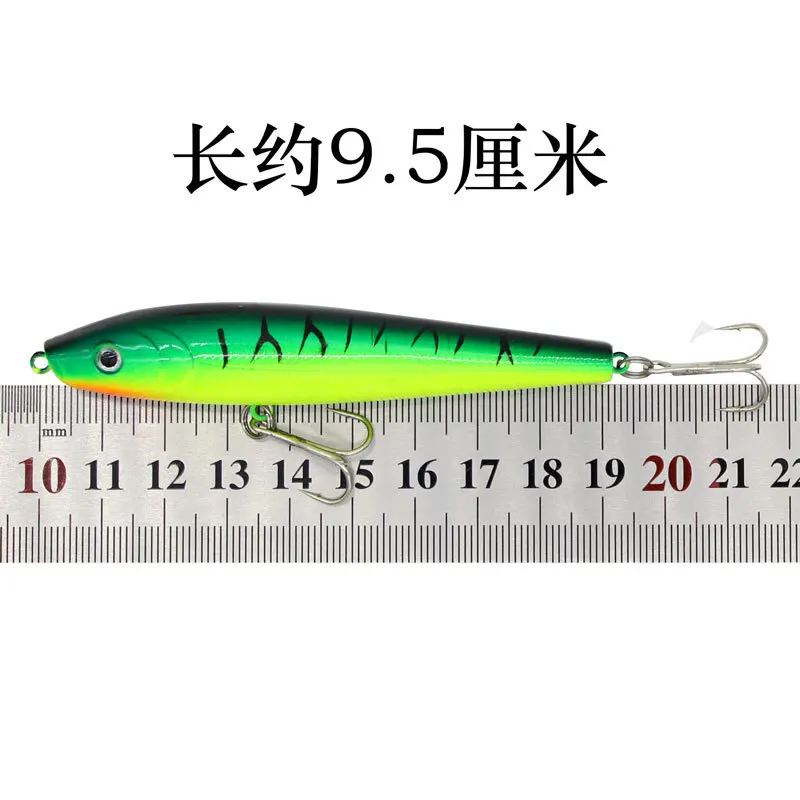 Señuelos de Pesca Minnow, cebo duro de 9,5 cm, 8,8g, wobbler Bass Pike, cebos artificiales de plástico para aparejos de pesca Crankbait, 1 pieza