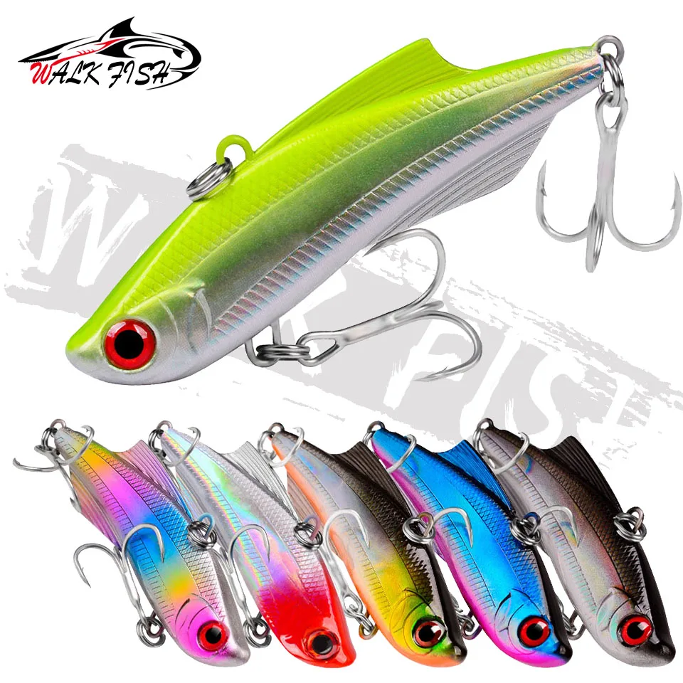 WALK FISH-cebos de pesca que se hunden, Señuelos de Pesca de 7cm, 20g, 9,5 cm, 26g, plástico duro, vibración Artificial, Jigging de hielo de invierno, cebo de Lucio - imagen 2