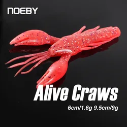 NOEBY Señuelo de silicona camarón – Cebo flexible para lubina