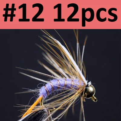 12pcs Purple Size 12