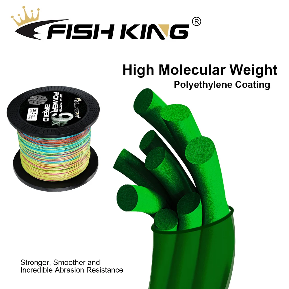 Sedal de pesca de PE, hilo de 9 hebras, multifilamento trenzado fuerte, tecnología en espiral inversa, 100M, 300M, 500M, 20-100LB - imagen 3