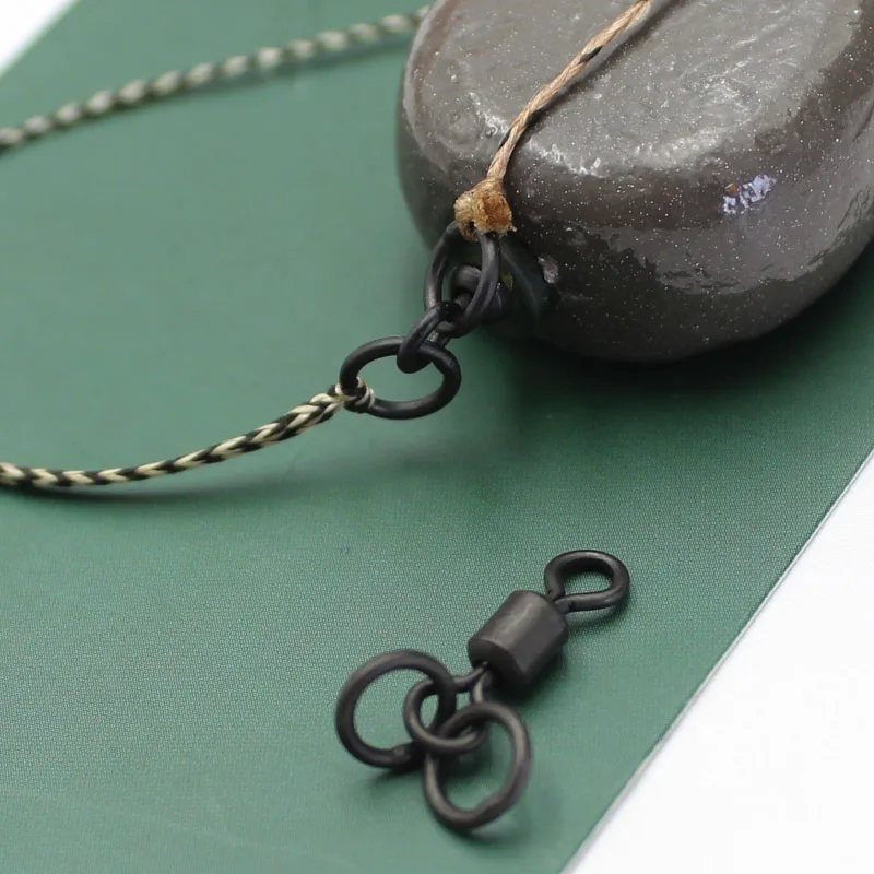 Aparejos de pesca giratorios de doble anillo, aparejos de pesca de carpa, accesorios de pesca de carpa, aparejo giratorio de cambio rápido - imagen 3