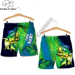 Pantalones cortos pesca Mahi Mahi personalizados – Estampado 3D hombre