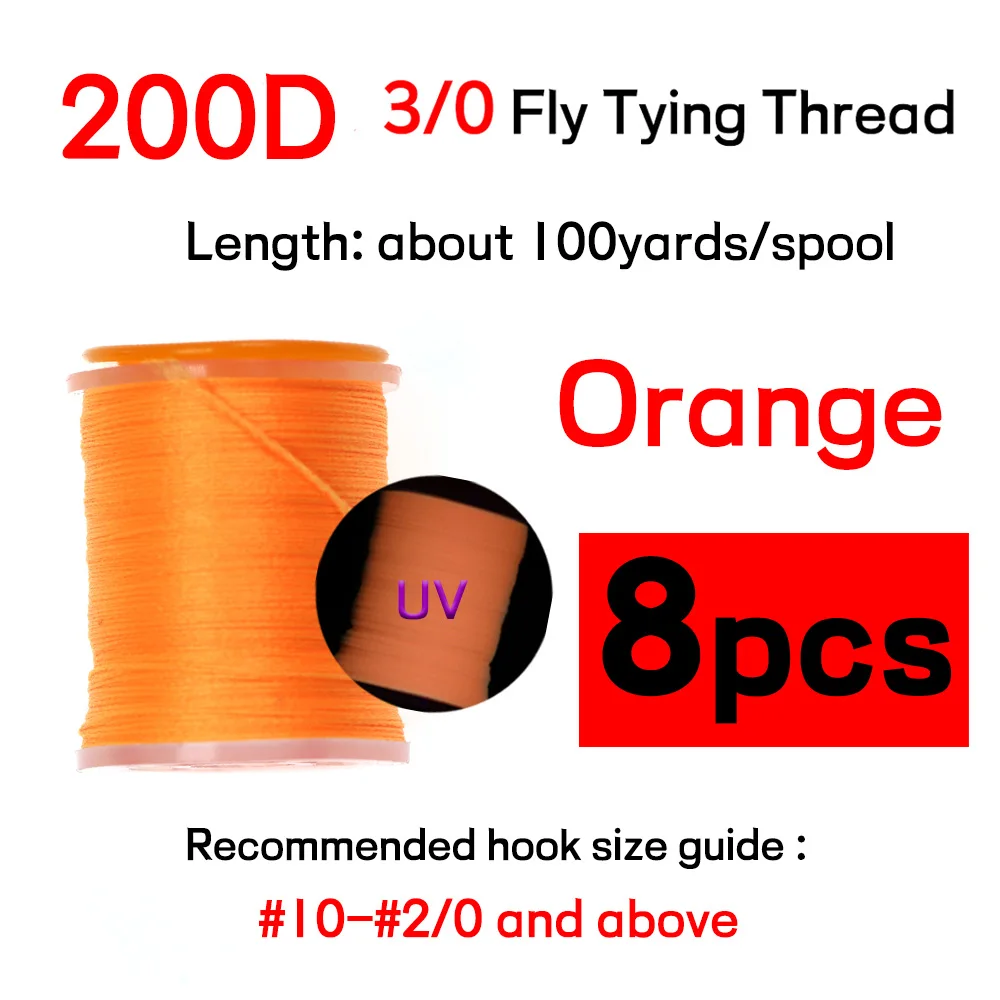 8 Spools orange