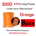 8 Spools orange