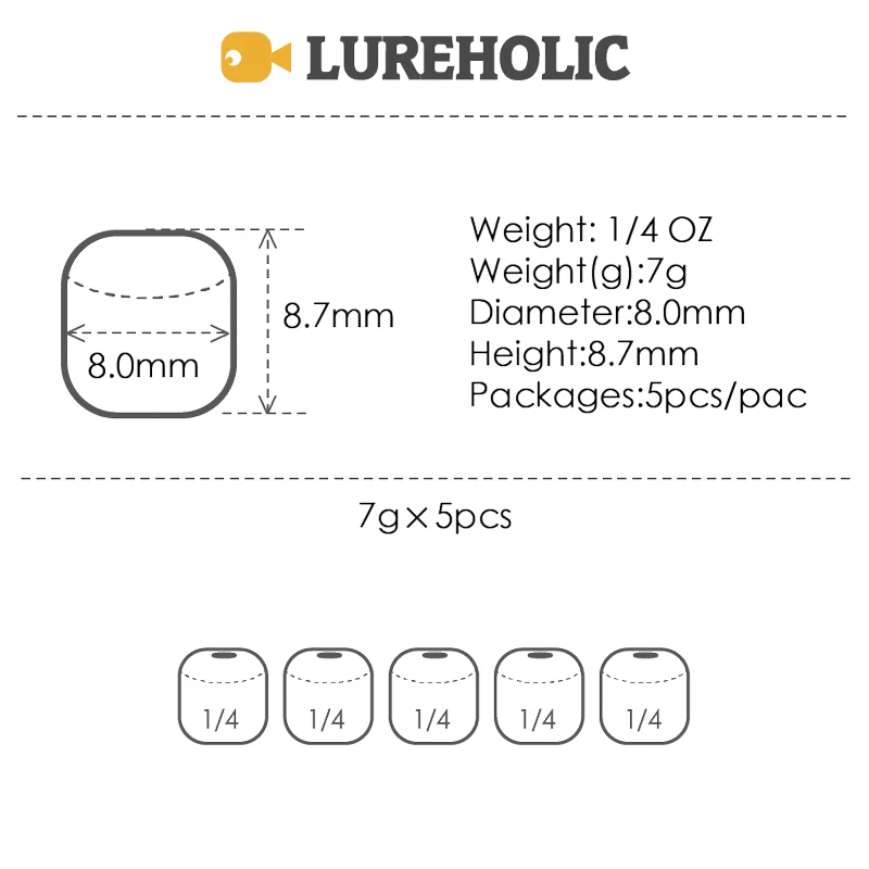 7g 5pcs