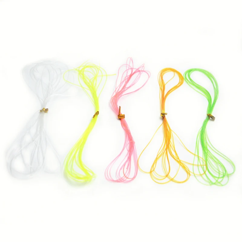5 bolsas/paquete elástico redondo costilla atado de moscas serpentinas de ninfa materiales de Bonefish 10 colores 0,6mm atado de moscas líneas de hielo para envolver - imagen 2