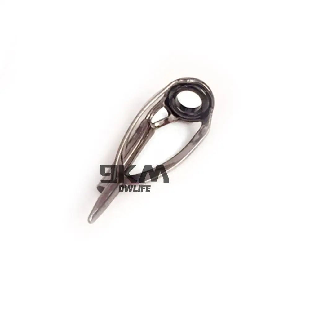 Guías de caña de pescar, tapas de punta, 14 Uds., repuesto de acero inoxidable resistente para mar, accesorios de pesca, reparación de anillo de ojo de cerámica de 4 ~ 14mm - imagen 5
