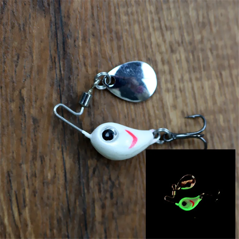 Mini señuelo de pesca de Metal VIB con cuchara, aparejos de pesca de hielo, Pin Crankbait, vibración, Spinner, hundimiento, 1 unidad, 4g/8g - imagen 3