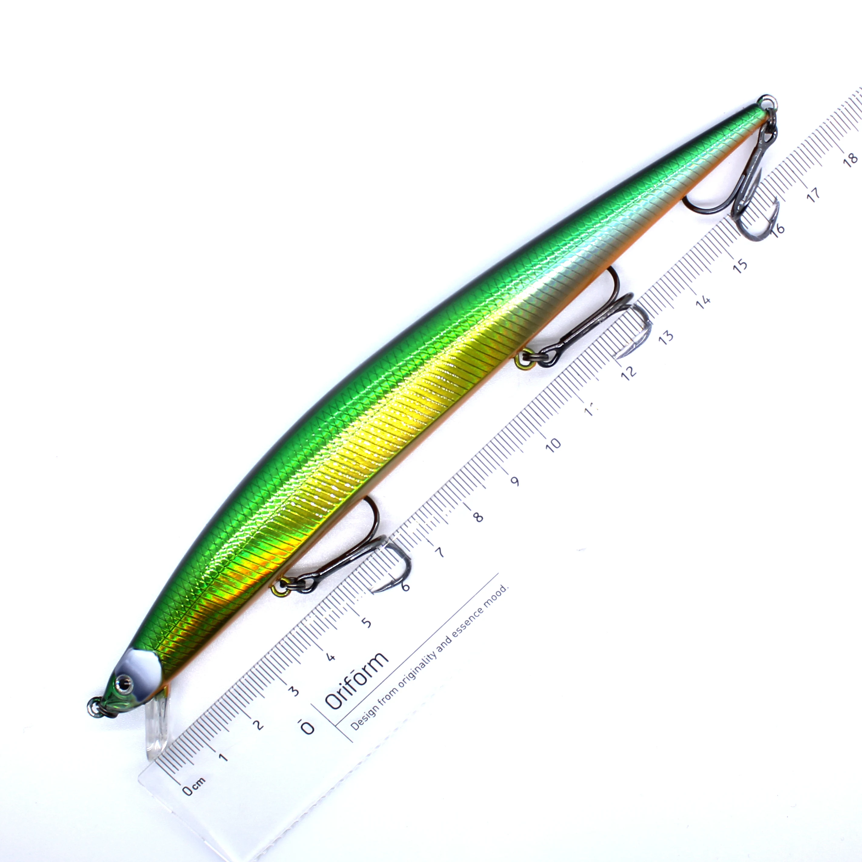 AOCLU-Señuelo de pesca de cebo duro de fundición larga, Jerkbait Wobblers Big Minnow Tackle, sistema de transferencia de peso, 17,5 cm, 28,6g de profundidad 0,5 M