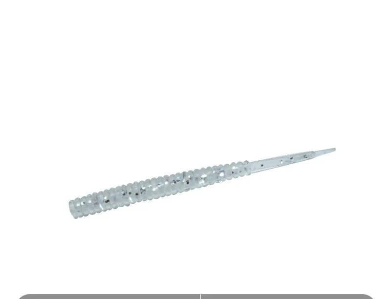 Señuelo suave de pesca con parte inferior de raíz, cebo de cola de aguja larga, cabeza de anzuelo, señuelos artificiales de gusano, corriente de PVC de 0,3g/4,8 cm, lote de 20 piezas en oferta - imagen 2