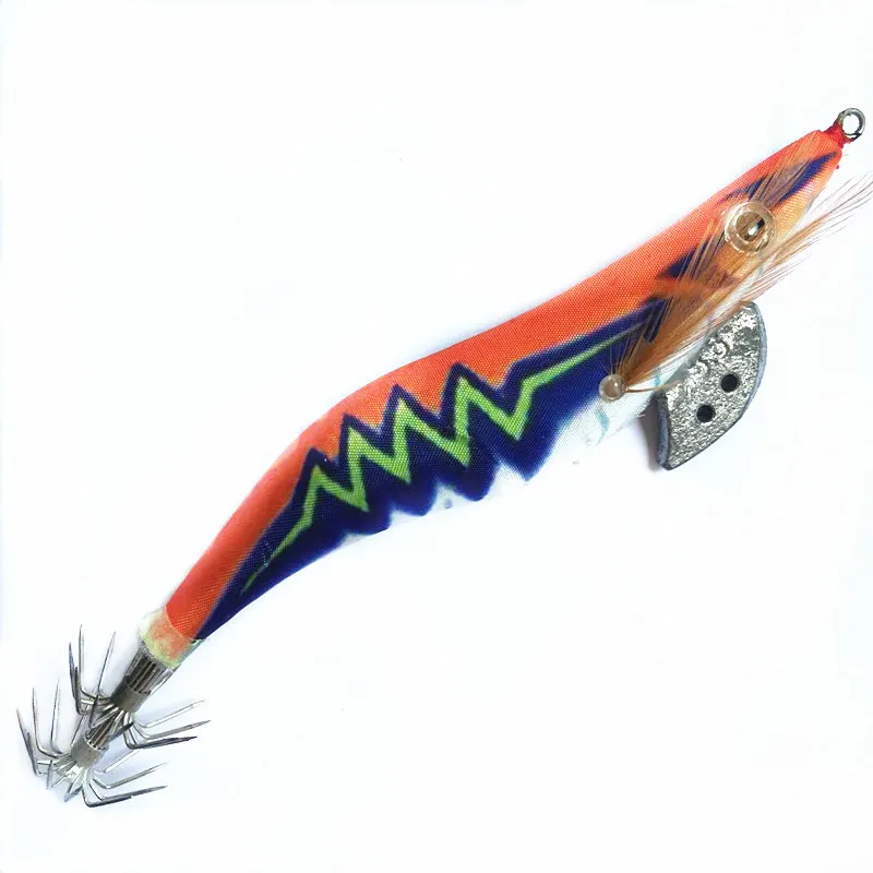 Plantilla de calamar 3,5 de 4 piezas #   Plomo plomo calamar gancho jigs pulpo sepia camarones cebos ojos 3D señuelos luminosos