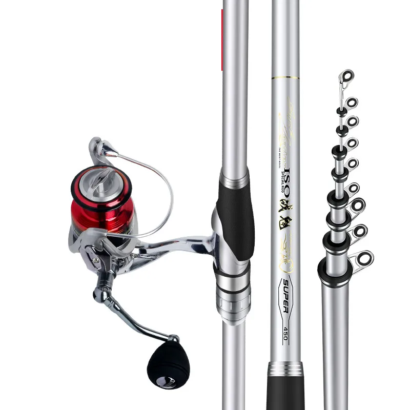 Caña De pescar telescópica De Carbono 60T, varillas giratorias, herramientas De Pesca De 3,6 m-7,2 m - imagen 3