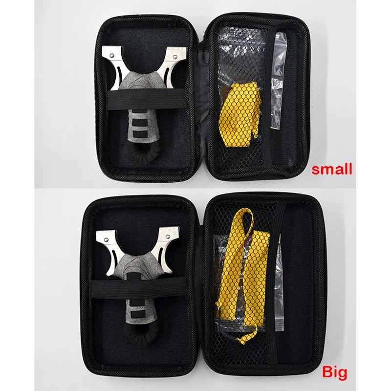 Paquete de tirachinas, bolsa de bolas de acero de cuero portátil, caja de almacenamiento de catapulta de caza, accesorios de herramientas de tiro al aire libre - imagen 2