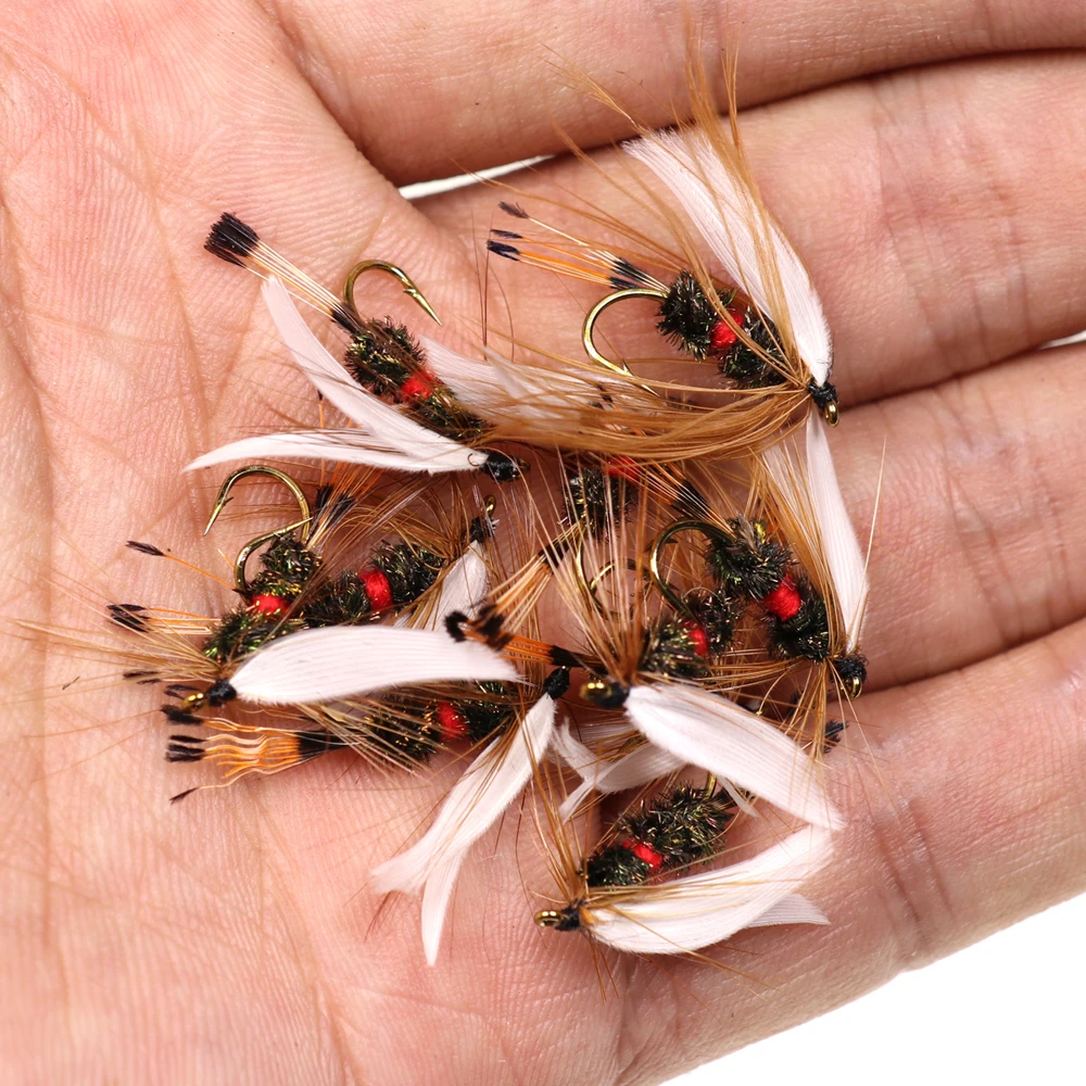 ICERIO-SEÑUELOS DE pesca con mosca de trucha, 8 unidades, Coachman real, moscas húmedas, #10 - imagen 4