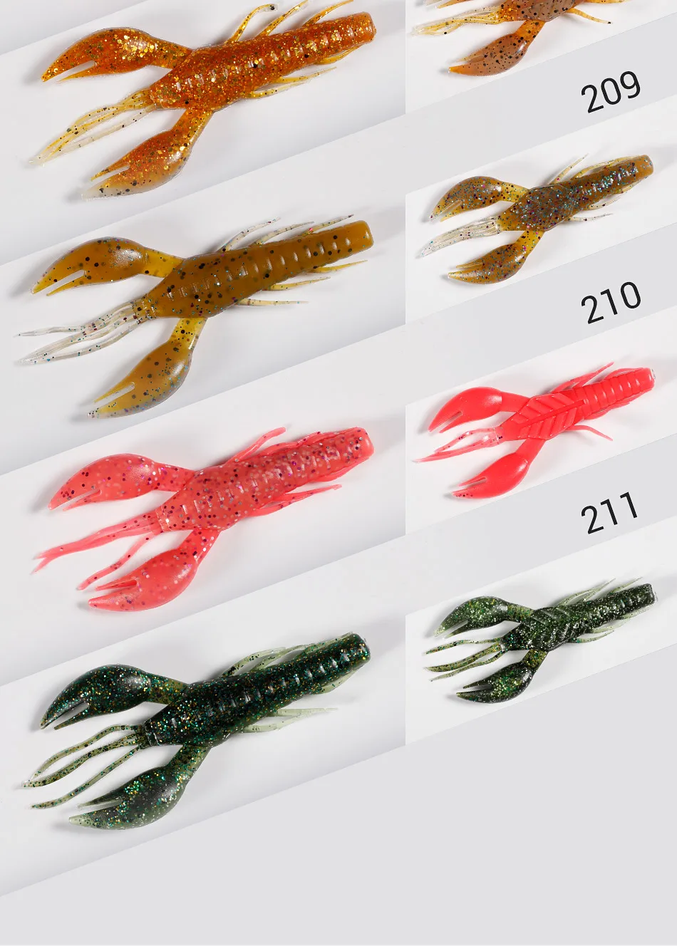 Explore la amplia gama de señuelos realistas de cangrejos de río para una pesca efectiva