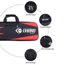 Funda portatil para arco recurvo y equipo de tiro al aire libre 70x24x6 cm