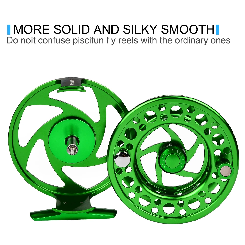 PROBEROS-Rueda de pesca con mosca, carrete de pesca con mosca de aluminio de 5/7-7/9-9/10 WT, máquina CNC de corte, eje grande, carrete de pesca con mosca de fundición a presión - imagen 2