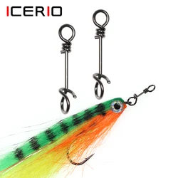 ICERIO Clips giratorios acero inoxidable – Cierre rápido para mosca