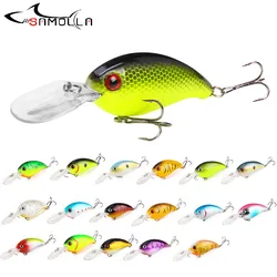 Crankbait sumergido para pesca en aguas poco profundas