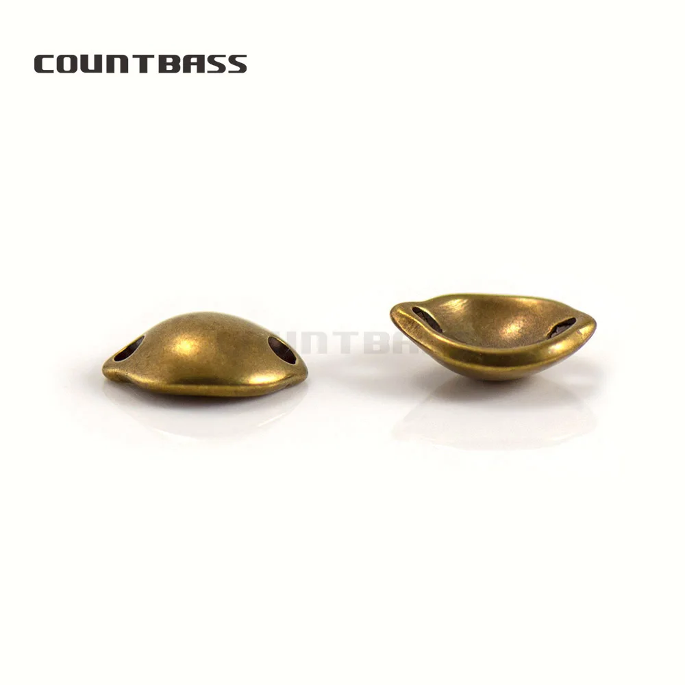 Countbass 50 piezas de latón Micro salmón cuchara de pesca espacios en blanco tamaño 1/16 oz, cebos de señuelo para Lucio - imagen 5