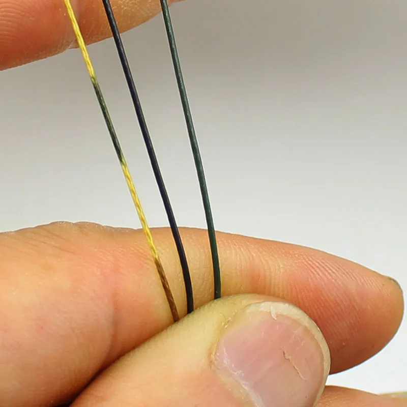 1 Uds. Línea de pesca de carpa de 5m, gancho de enlace recubierto de carpa, línea trenzada para aparejo de pelo 25IB, aparejos de pesca gruesos de carpa - imagen 3