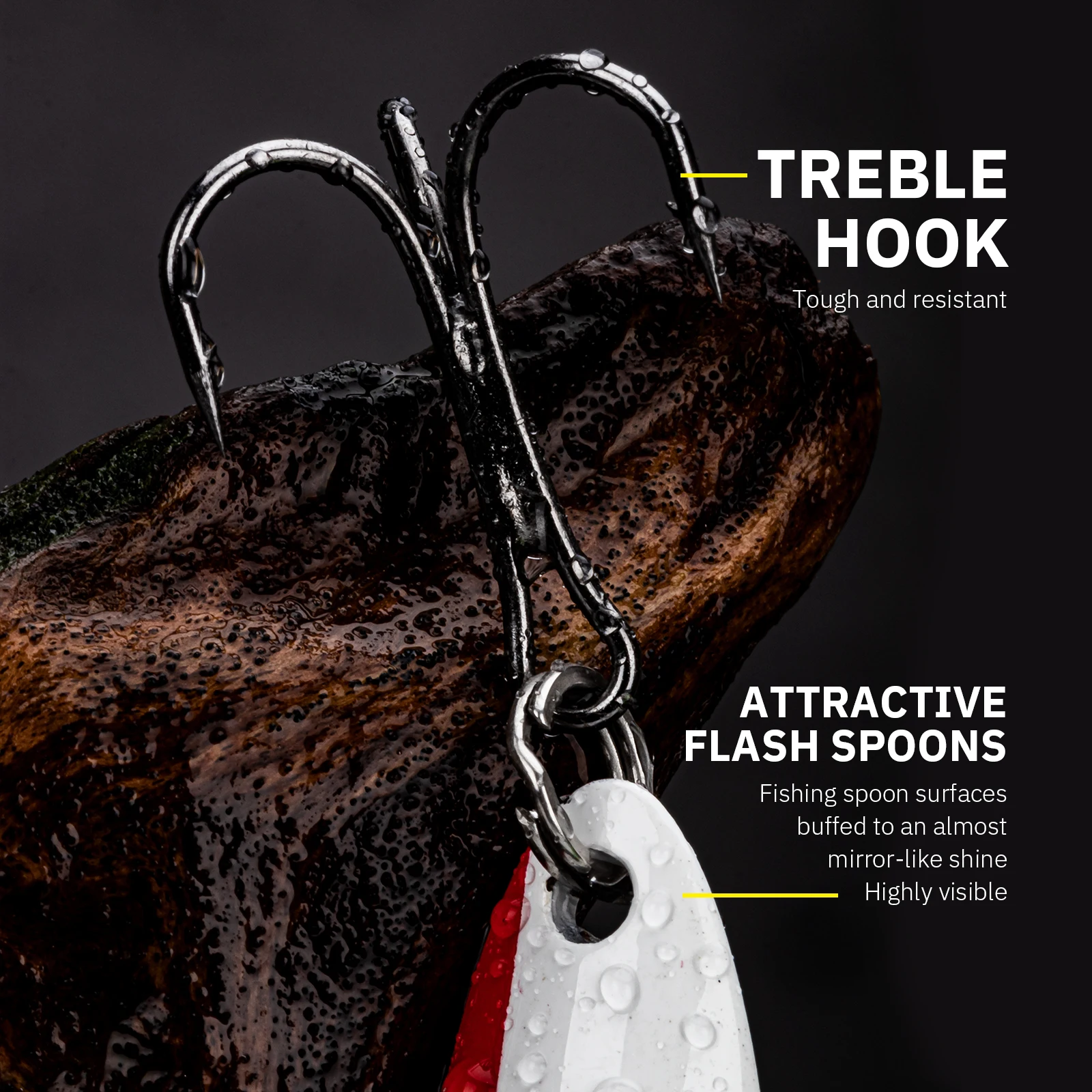 THKFISH 5 uds 3,5g 5g señuelos de cuchara de Metal Spinner de agua dulce lentejuelas cuchara señuelo cebos duros artificiales para pesca de Lucio trucha - imagen 3