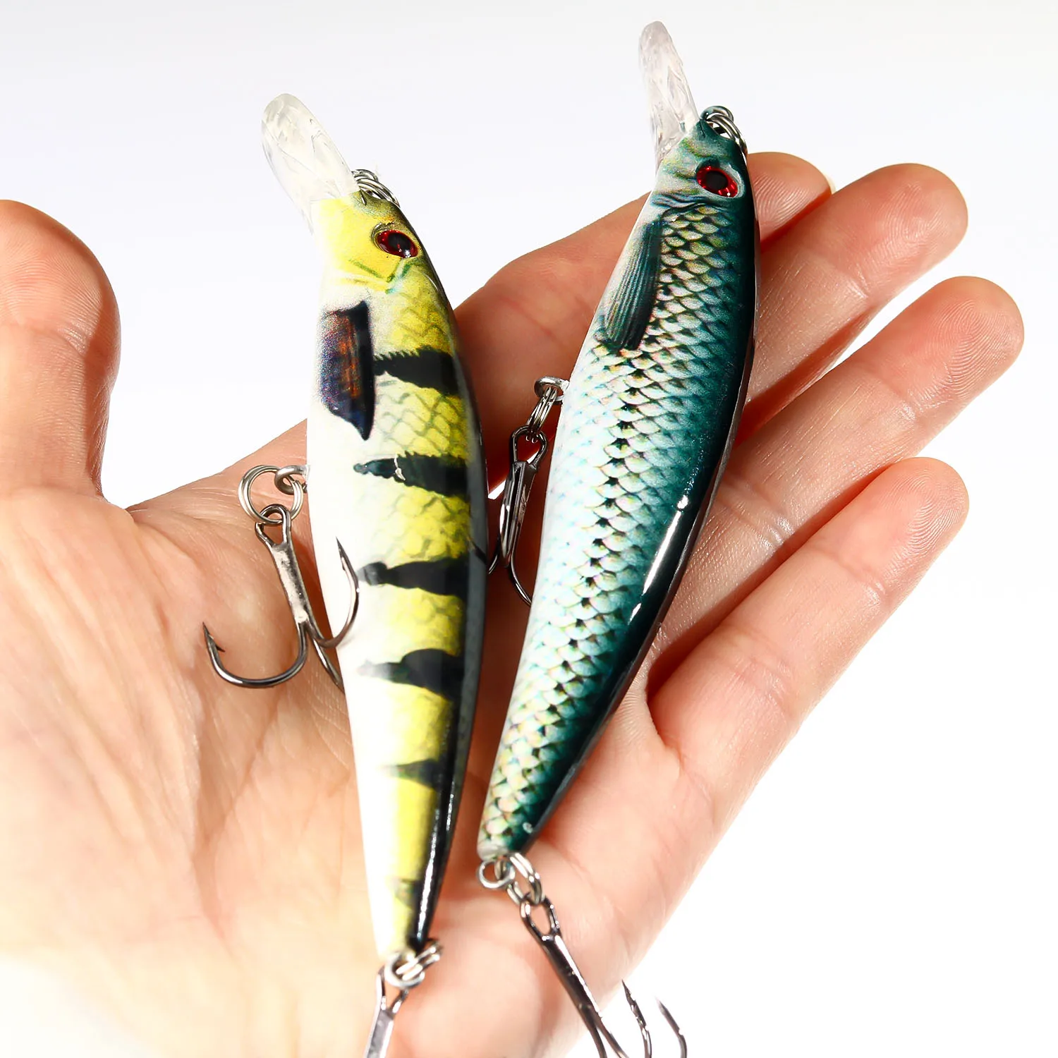 PROXPE-SEÑUELOS DE Pesca DE pececillos, anzuelos duros duraderos de 11cm y 13,4g, cebo Crankbait, aparejos de Pesca de calidad profesional, SwimBait - imagen 5