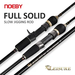 Noeby-caña de Jigging lenta con punta sólida, 1,68 m, 1,83 m, 1,96 m, Baitcasting giratorio, 30-350g, peso del señuelo, potencia M ML, cañas de pescar de agua salada