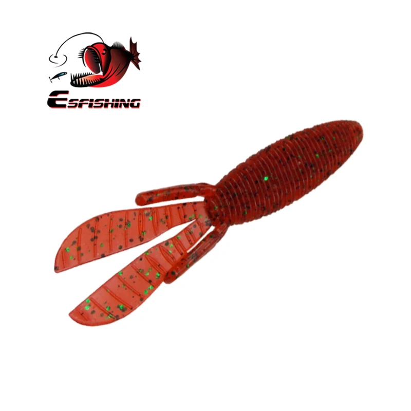 KESFISHING el mejor cebo suave MD BOMB Craw 95mm, Señuelos de Pesca, sales, olor a Camarón, silicona Artificial Isca - imagen 3